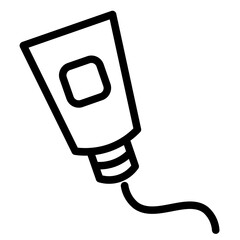 Toothpaste Hygiene Health Line Icon