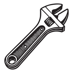 Obraz premium Mechanic Tools Vector Illustration for Garage Equipment Design 