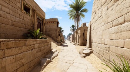 Ancient Desert City Street