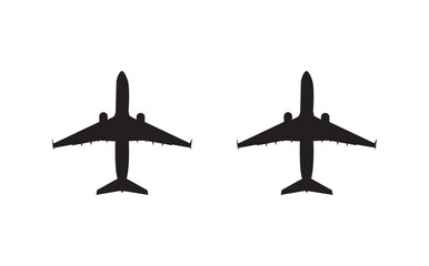airplane icon set collection. airplane logo set. Geometrical abstract logos.	