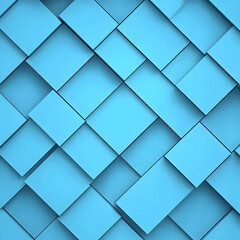 Fototapeta premium Abstract 3D Blue Squares Background