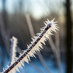 frost on the branches