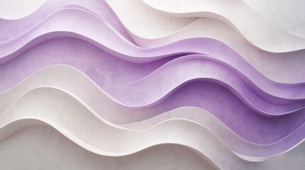 Layers of flowing lines in gentle pastel shades interweave harmoniously, evoking a sense of tranquility and movement reminiscent of nature's beauty and graceful forms