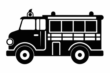 Emergency Fire Truck Vector Art