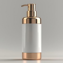 Obraz premium Matte White Lotion Bottle Mockup