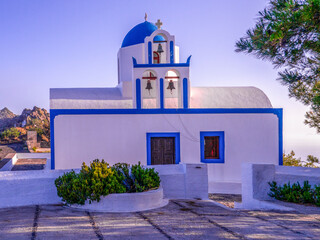 The Church of the Prophet Elias on Santorini.
