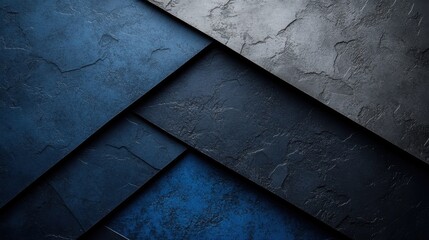 Geometric Tessellation on blue Background for Design, Banner Template, Minimalist Abstract Wallpaper with Copy Space, Simple Geometric Modern Wallpaper for Text Placement and Creative Use