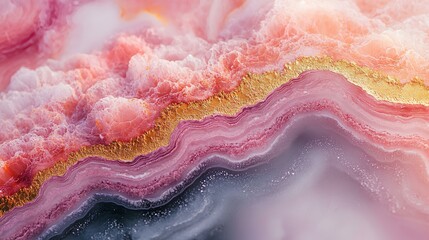 Fototapeta premium pink marble simple texture with waves