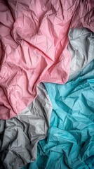 Obraz premium Abstract Pastel Pink Blue Gray Crepe Paper Texture Background
