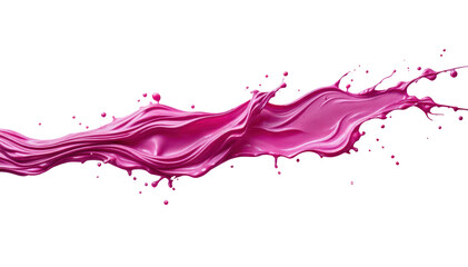 "Frozen Elegance: Vibrant Pink Liquid Splash Art"
