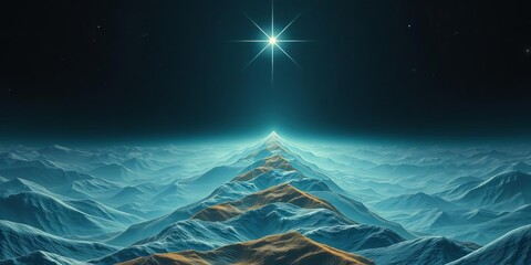 Star ascending through textured patterns symbolizing growth and hope in 4k resolution cinematic scene, layers, textured, patterns