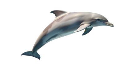 dolphin isolated on white background