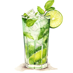 Cocktail Clipart Vector Illustration