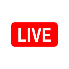Live icon on transparent background