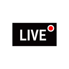 Live icon on transparent background