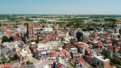 Vue aérienne Béthune centre ville