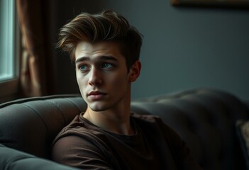 Hipster portrait with vintage elements