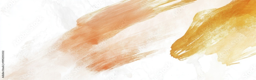 Aufkleber bold pencil strokes in muted gold and ochre create a warm design on a soft white background