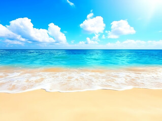 Obraz premium Sunny Beach Background Illustration