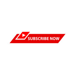 Subscribe now sign on transparent background