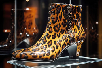 Fashionable leopard print ankle boots for bold style and modern chic outfits in trendy urban setting