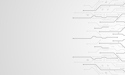 vector futuristic circuit board , Electronic motherboard , Communication and engineering concept , Hi-tech digital technology concept	

