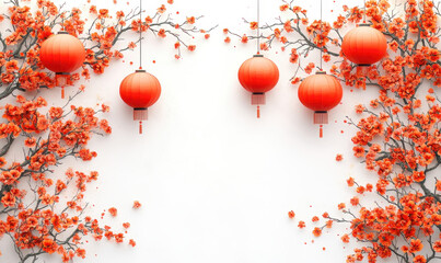 Celebration of chinese new year festive decoration indoor setting vibrant atmosphere aesthetic view cultural significance