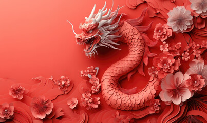 Vibrant dragon artwork artistic display digital art contemporary environment close-up view cultural symbolism