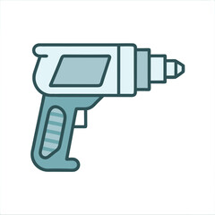 Handheld Electric Drill Vector Design.