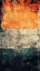 Urban decay meets earthy tones in a grunge-inspired concrete wall with rich colors