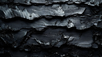 Dark Grey and Black Textured Background Abstract Rough Stone Surface