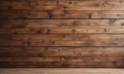 Fototapeta premium Brown wooden background with rough wood texture on wall, wooden panel, brown wood panel, earthy tone