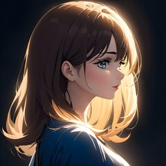 portrait of a woman. generated with AI