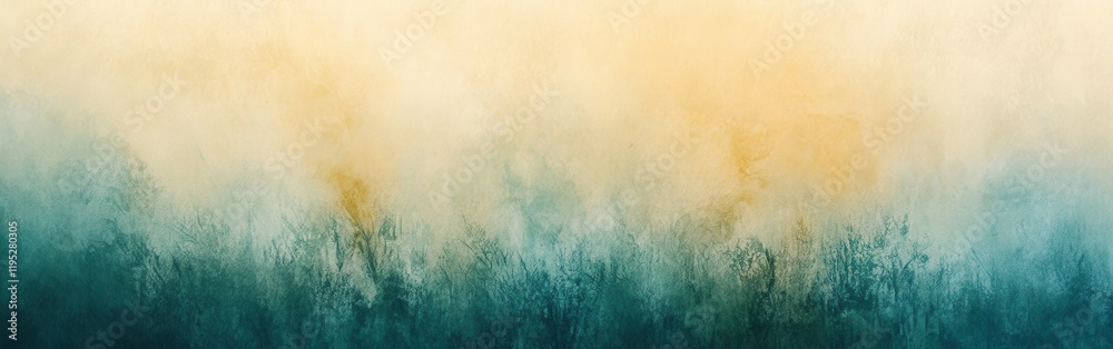 Poster Soft gradient background blending warm and cool tones for a calming visual effect
