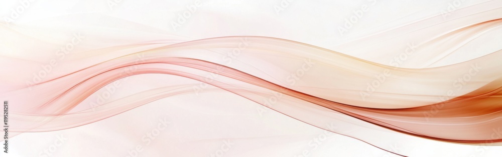 Poster Elegant amber flows seamlessly into gentle pink, creating a beautiful gradient that embodies grace and tranquility