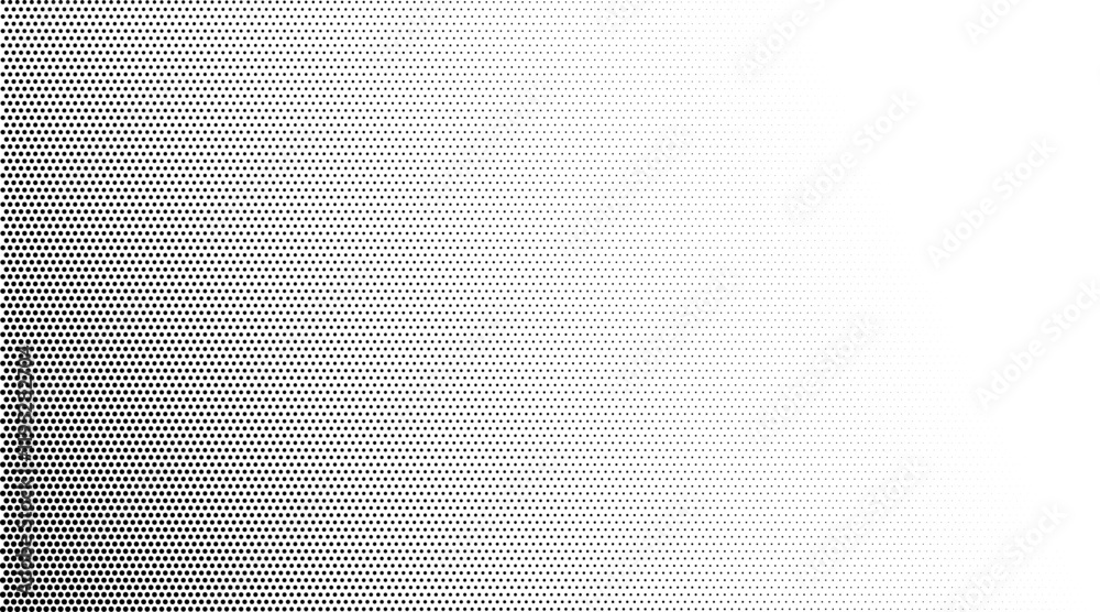 Wall mural halftone dotted gradient background. abstract vector gradient textured corner