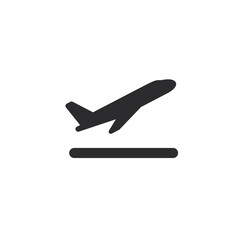 Airplane icon flat vector design