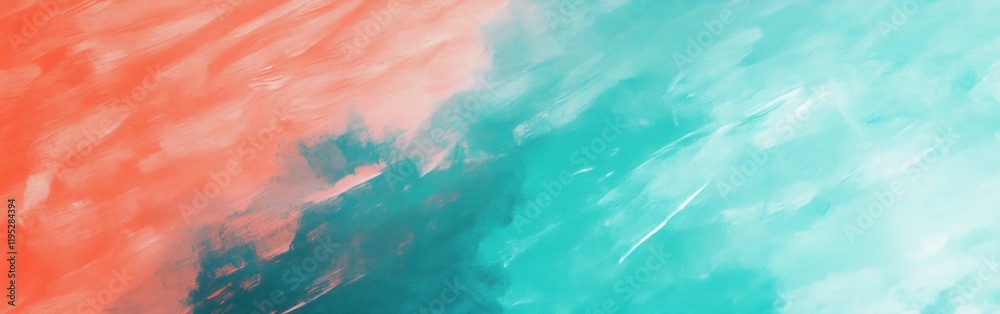 Poster abstract gradient of pencil strokes blending orange and teal hues on a textured surface showcasing a