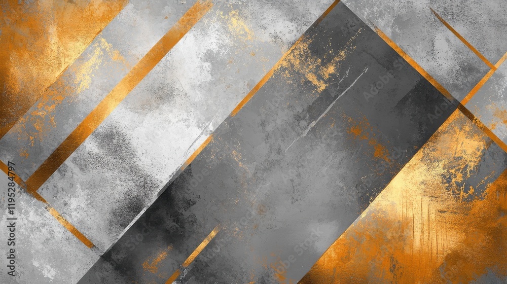 Aufkleber Muted gray abstract design featuring pencil strokes and textured patterns in subtle tones
