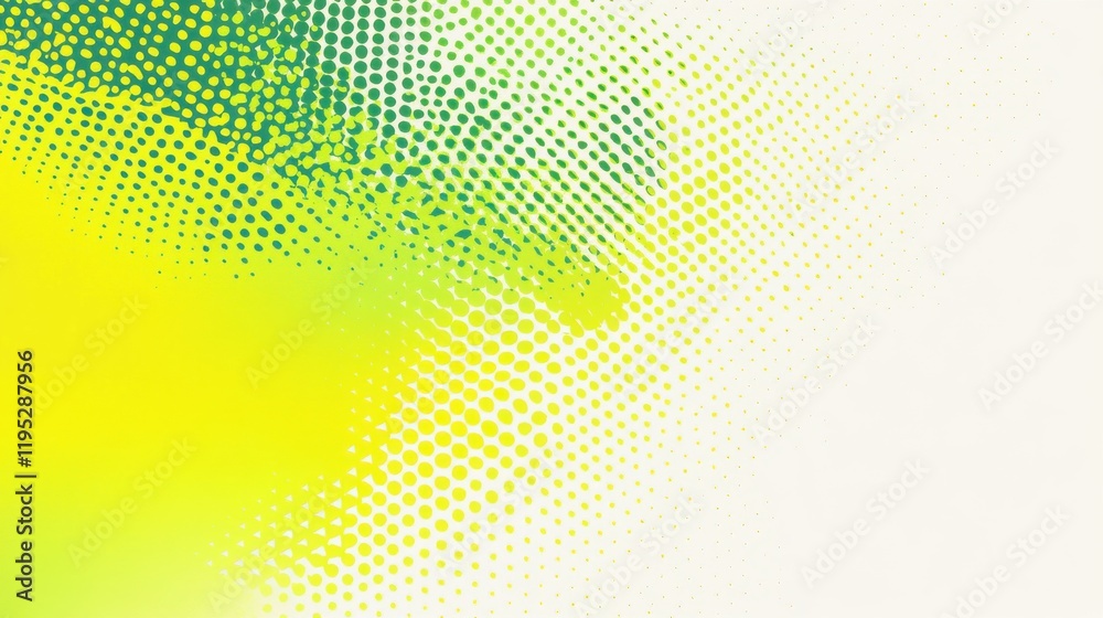 Leinwandbilder vibrant halftone gradient of lime green creating a lively and fresh visual experience with a minimal