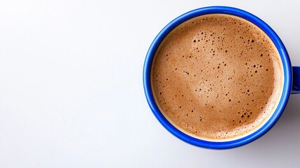 Aromatic Coffee  Blue Mug  Morning Beverage  Espresso  Latte  Hot Drink  Breakfast  Caffei