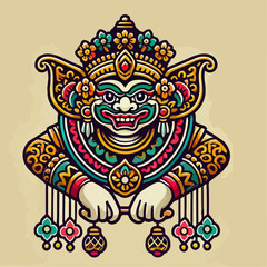 vector illustration of a puppet