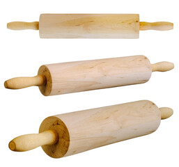 Wooden rolling pin, PNG file high quality.