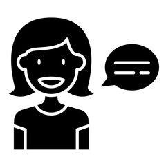 Talking icon