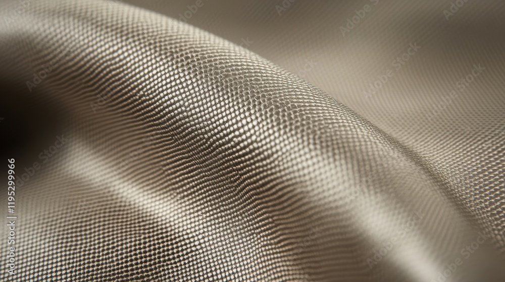 Wall mural close-up texture of soft metallic fabric with intricate weave pattern