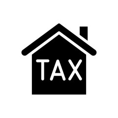 Land and building tax icon