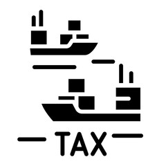 Obraz premium Shipping sales tax icon