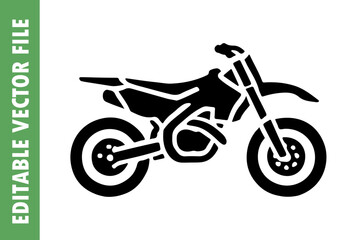 Fototapeta premium motorcycle icon vector silhouette 