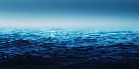 Ocean Surface with Gradual Blue Hue Variation