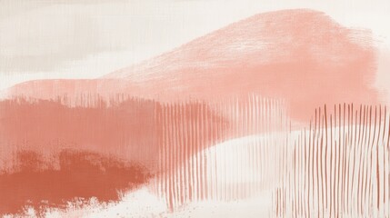 Fototapeta premium Soft coral pencil strokes create tranquil background for artistic expression and modern design
